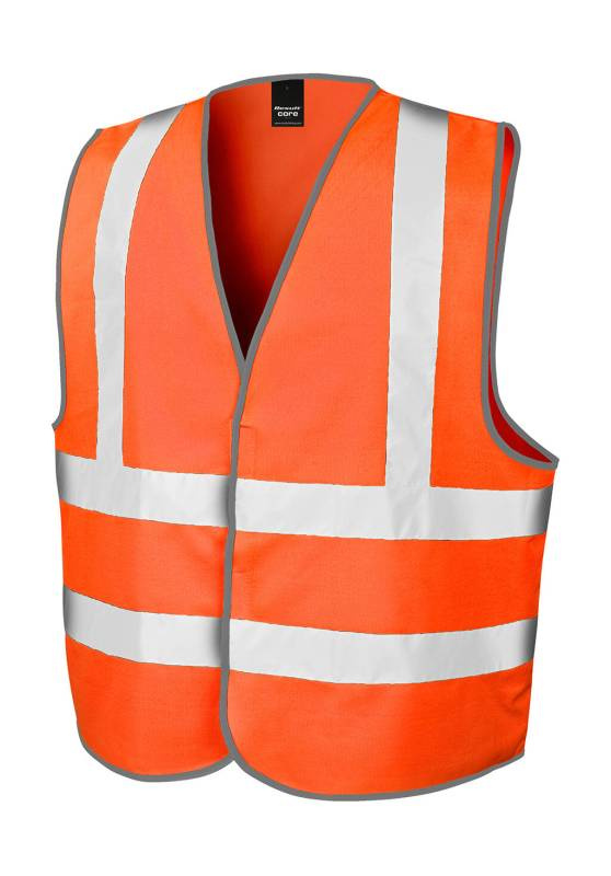 Hi-Vis Motorway Vest, Fluorescent Orange – Result Safe-Guard (1)