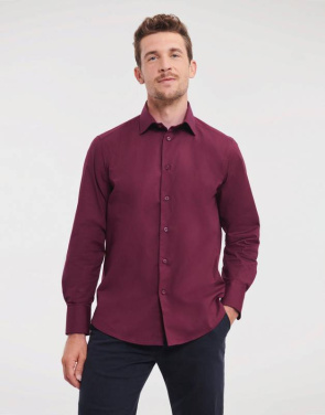 Fitted Stretch Shirt LS, white – Russell Collection (2)