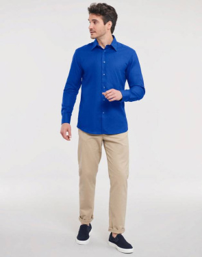 Oxford Shirt LS, white – Russell Collection (4)