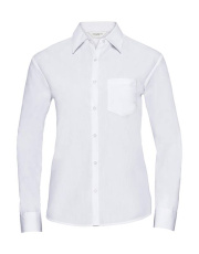 Ladies' LS Poplin Shirt, white