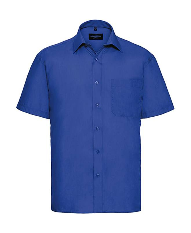 Poplin Shirt, bright royal blue – Russell Collection (1)