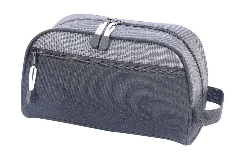 Bilbao Toiletry Bag, black/dark grey – Shugon
