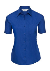 Ladies' Poplin Shirt, bright royal blue