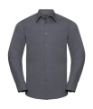 Tailored Poplin Shirt LS, Convoy Grey