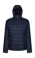 Men’s Navigate Thermal Hooded Jacket, Navy/Seal Grey