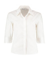 Women's Tailored Fit Continental Blouse 3/4 Sleeve, white