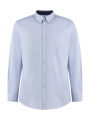 Tailored Fit Premium Contrast Oxford Shirt, light blue/navy
