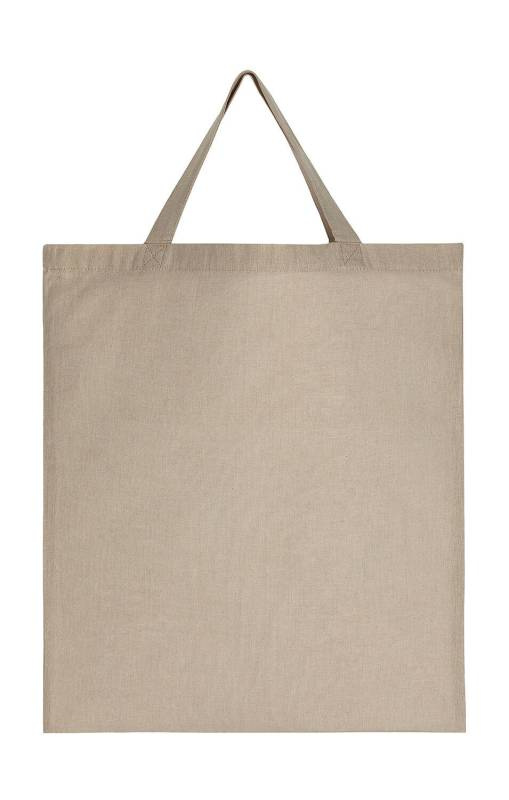 Recycled Cotton/Polyester Tote SH, Natural Heather – SG Accessories - BAGS (1)