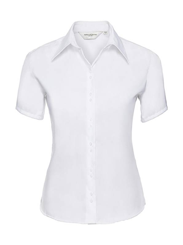 Ladies' Ultimate Non-iron Shirt, white – Russell Collection (1)