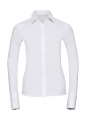 Ladies' LS Ultimate Stretch Shirt, white