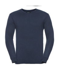 Men's V-Neck Knitted Pullover, French navy