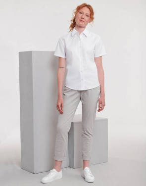 Ladies' Classic Oxford Shirt, Silver – Russell Collection (4)