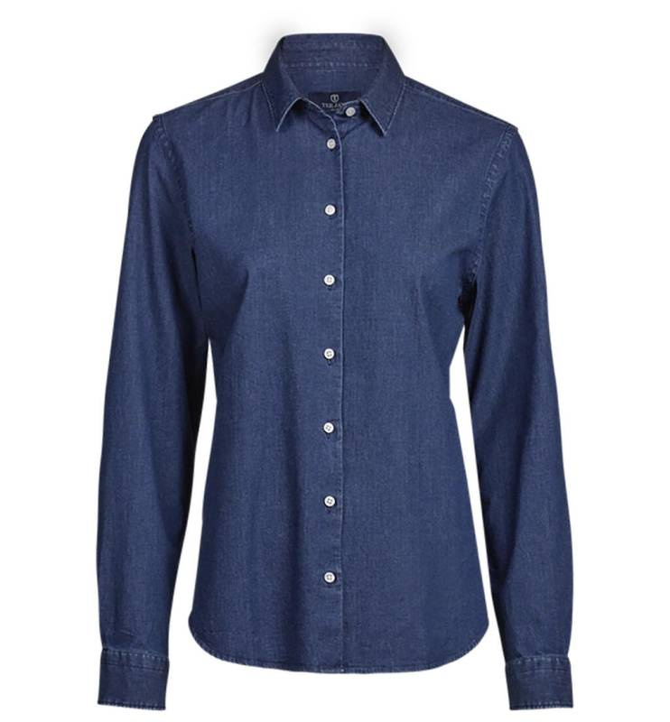 Women's Denim Shirt, Blue Denim – Tee Jays (1)