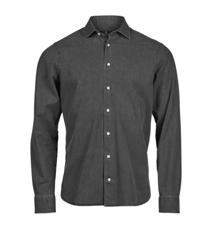 Denim Shirt, Black Denim – Tee Jays (1)