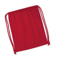 Organic Premium Cotton Gymsac, Classic Red