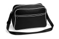 Retro Shoulder Bag, black/white