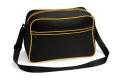 Retro Shoulder Bag, black/gold