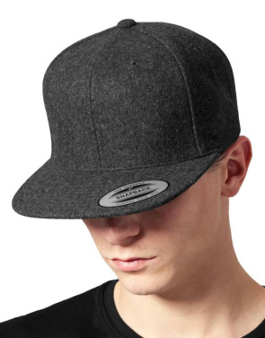 Melton Wool Snapback, dark grey – Flexfit (2)