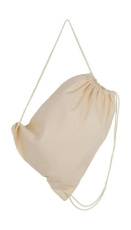 Baby Canvas Cotton Drawstring Backpack, natural