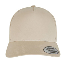 5-Panel Curved Classic Snapback, Beige