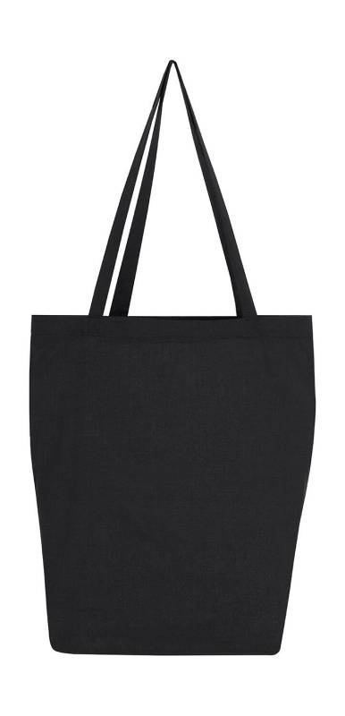 Cotton Bag LH with Gusset, black – SG Accessories - BAGS (1)
