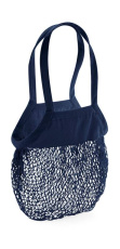 Organic Cotton Mesh Grocery Bag, navy