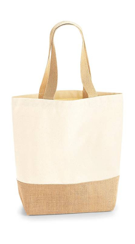 Jute Base Canvas Shopper, natural – Westford Mill (1)