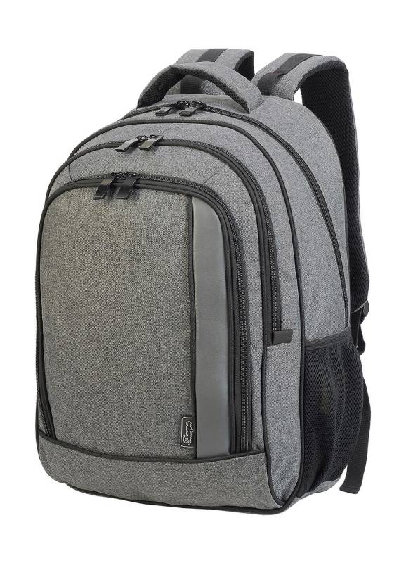 Frankfurt Smart Laptop Backpack, grey melange/black – Shugon (1)
