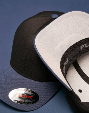 Flexfit Wooly Combed 2-Tone, black/navy – Flexfit (3)