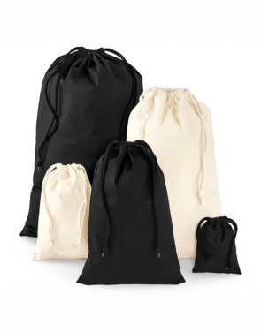 Premium Cotton Stuff Bag, black – Westford Mill (3)