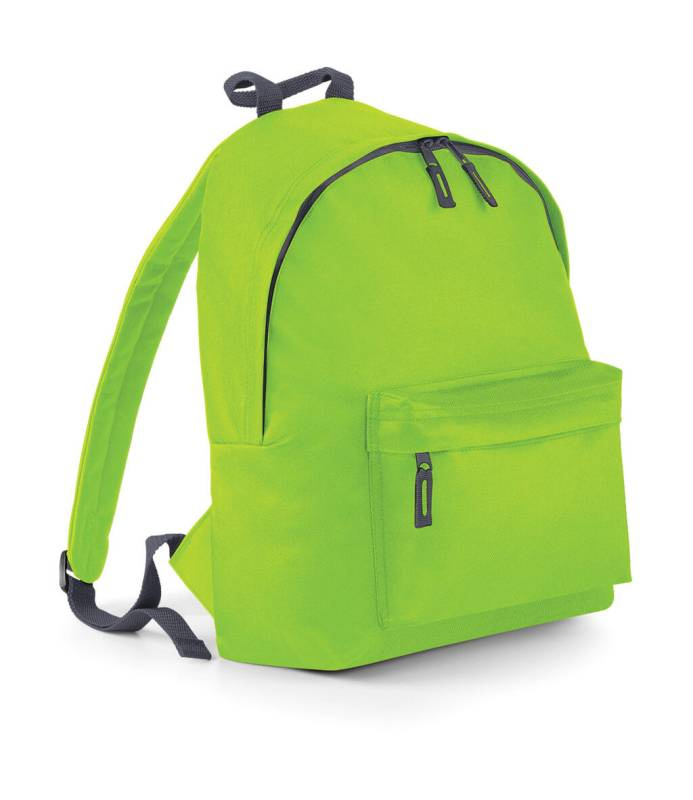 Junior Fashion Backpack, Lime/Graphite Grey – Bagbase (1)