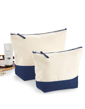 Dipped Base Canvas Accessory Bag, natural/navy – Westford Mill (3)