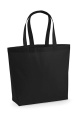 Premium Cotton Maxi Tote, black