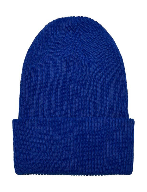 Recycled Yarn Ribbed Knit Beanie, Royalblue – Flexfit (1)