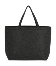 Large Felt Shopper, Charcoal Melange