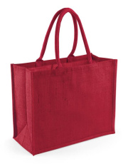 Classic Jute Shopper, red/red