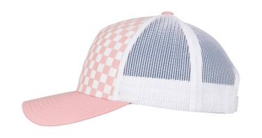 Checkerboard Retro Trucker, Lightrose/White – Flexfit (3)