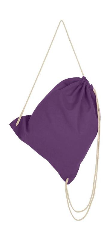Cotton Drawstring Backpack, Lilac – SG Accessories - BAGS (1)