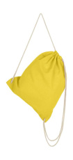 Cotton Drawstring Backpack, Buttercup