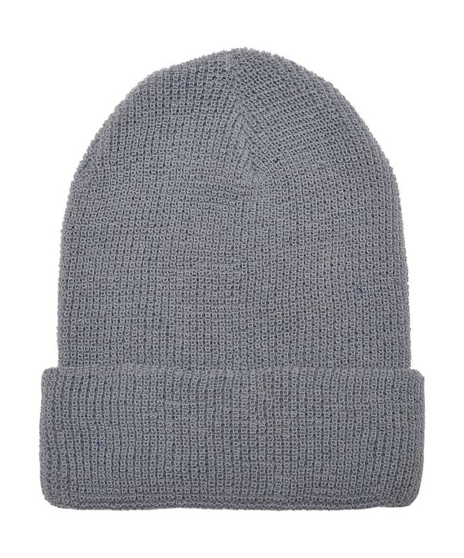 Recycled Yarn Waffle Knit Beanie, grey – Flexfit (1)