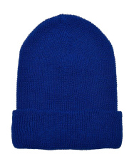 Recycled Yarn Waffle Knit Beanie, Royalblue