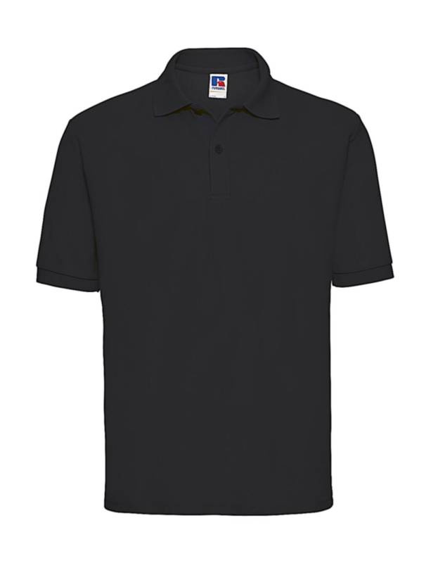 Men's Classic Polycotton Polo, black – Russell Athletic (1)