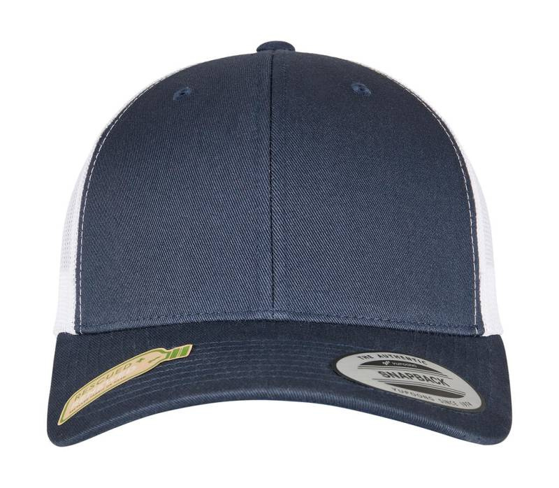 Classics Recycled Retro Trucker Cap 2-Tone, navy/white – Flexfit (1)