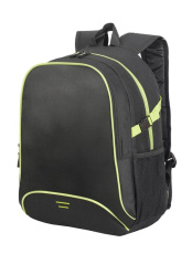 Osaka Basic Backpack, black/lime green
