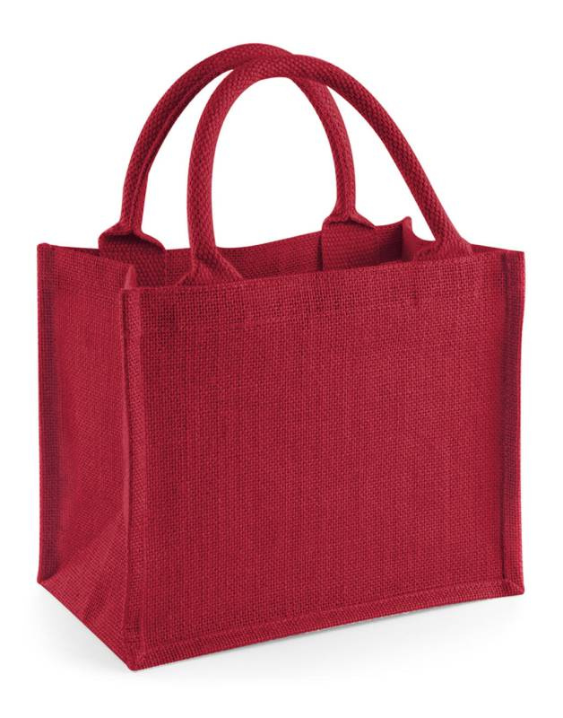 Jute Mini Gift Bag, red/red – Westford Mill (1)