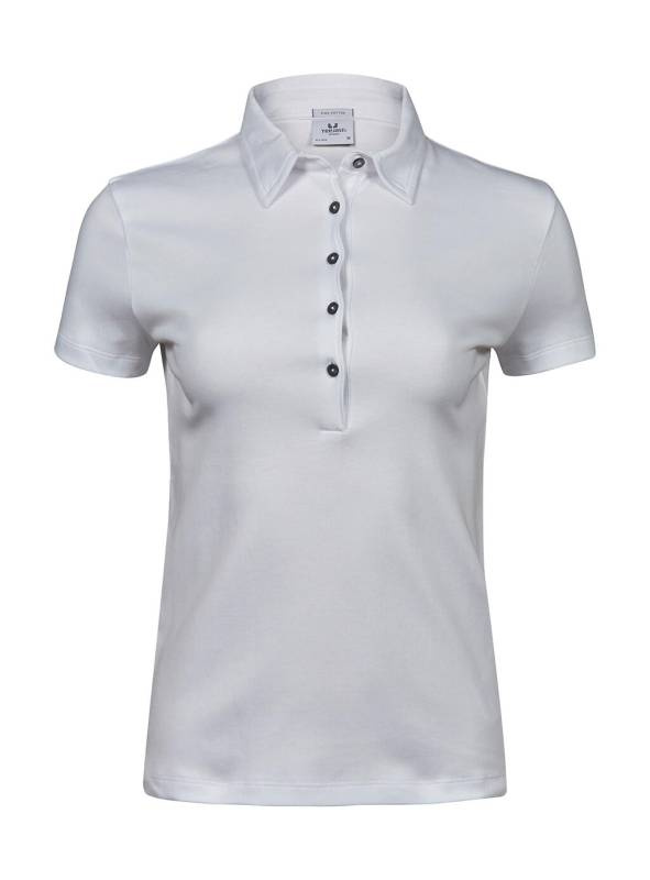 Ladies Pima Cotton Polo, white – Tee Jays (1)