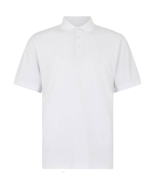 Regular Fit Superwash® 60º Jersey Polo, white – Kustom Kit (1)