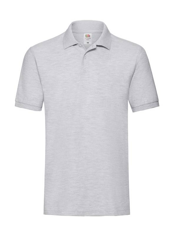 Premium Polo, heather grey – Fruit of the Loom (1)