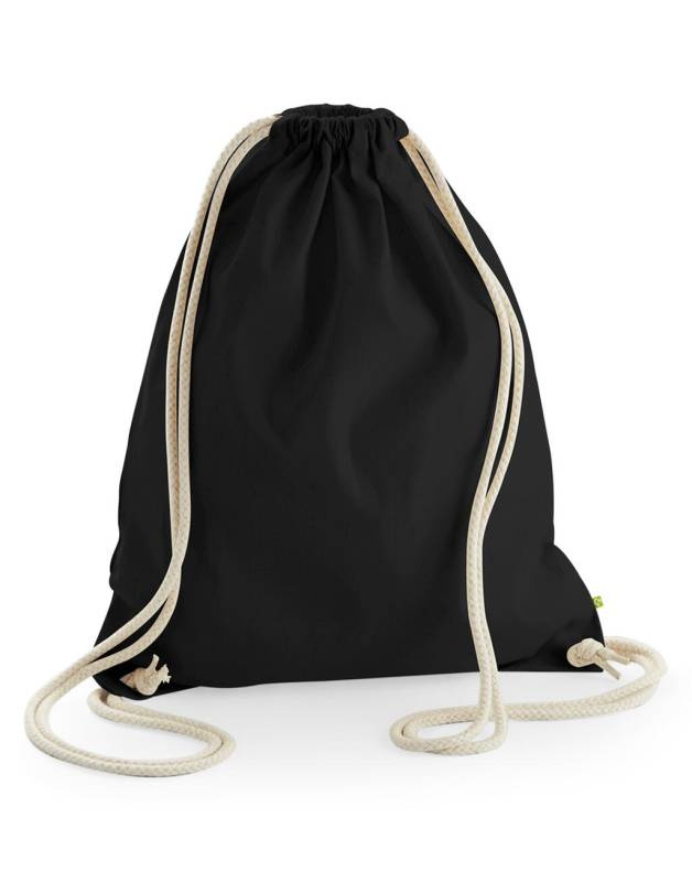 EarthAware™ Organic Gymsac, black – Westford Mill (1)