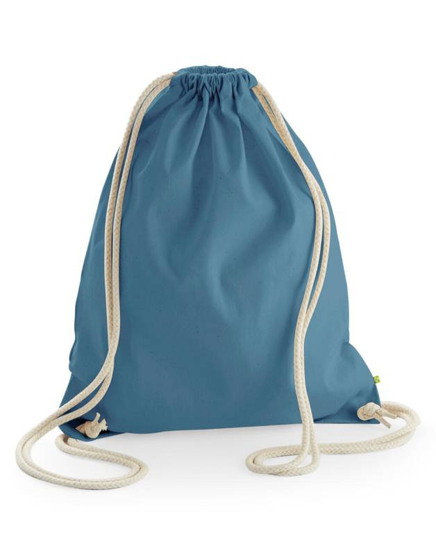 EarthAware™ Organic Gymsac, Airforce Blue – Westford Mill (1)